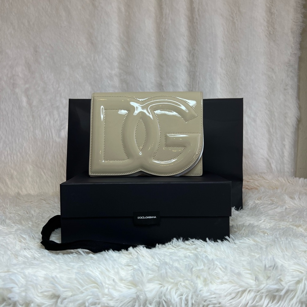 Dolce & Gabbana Leather Pattern Cross- body bag